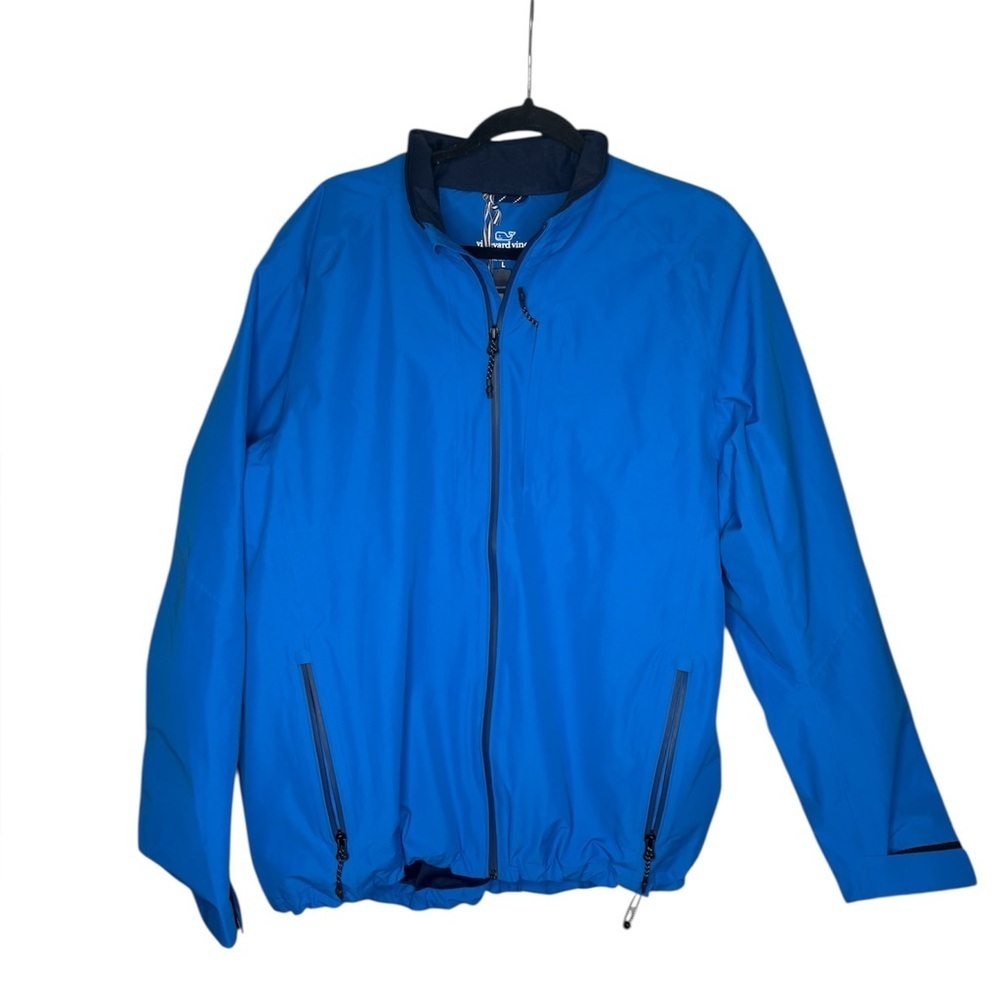 NWT Vineyard Vines men's Regatta Windbreaker jacket in blue size large - Picture 2 of 5